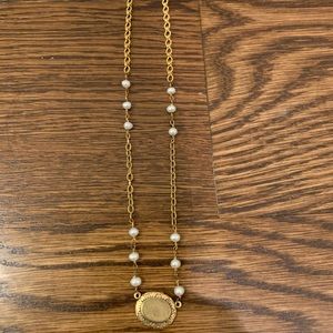 ExVoto Vintage Gold and Pearl Necklace